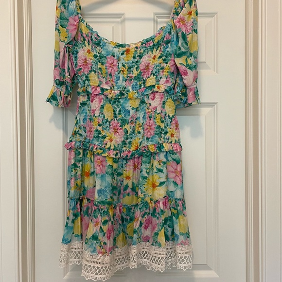 Hemant + Nandita Azalea Shirring Dress-Size L - Picture 4 of 7